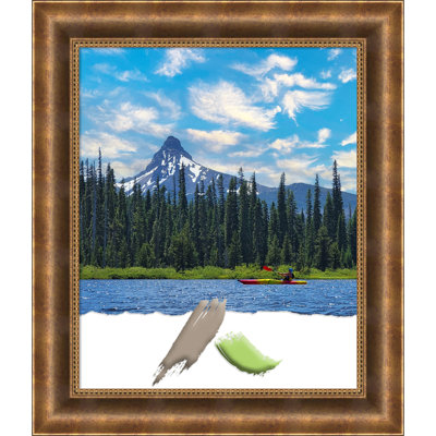 Shiyanne Bronze Wood Picture Frame with Mat
