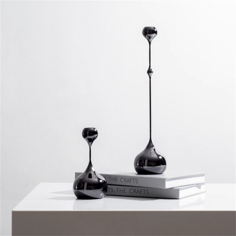 13.78'' H Metal Fireplace Candlestick