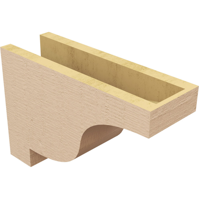 Bois de cèdre brut Newport, grain de bois TimberThane, brun clair apprêté, H 10 po x l 5 po x P 15 po