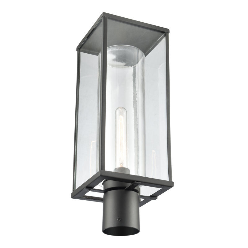 Augusta 19.75'' High 1-Light Outdoor Post Light - Matte Black