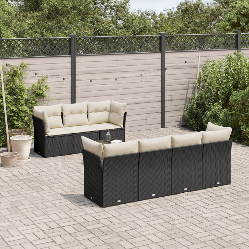 Vidaxl Sofa Set Black