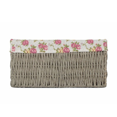 Fleur De Lis Living Seagrass Decorative Basket