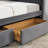 Full Size Upholstered Daybed With Grey Velvet, Two Storage Drawers, Comfortable For Back Support, Shoulder Comfort, Vertical Stripe , Ideal Family Room Daybed, Fitting Body Shape, Relaxed Shoulders-668671833