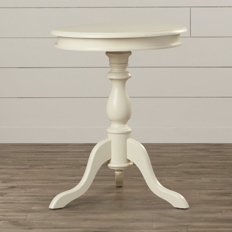 End Table, Antique Ivory