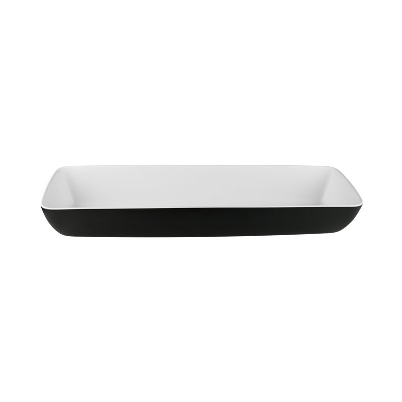 Elite Global Solutions Infinity Melamine Serving Bowl, Black