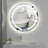 Georgiena Wall Mounted Makeup Round Bathroom Mirror With LED Light and Touch Function