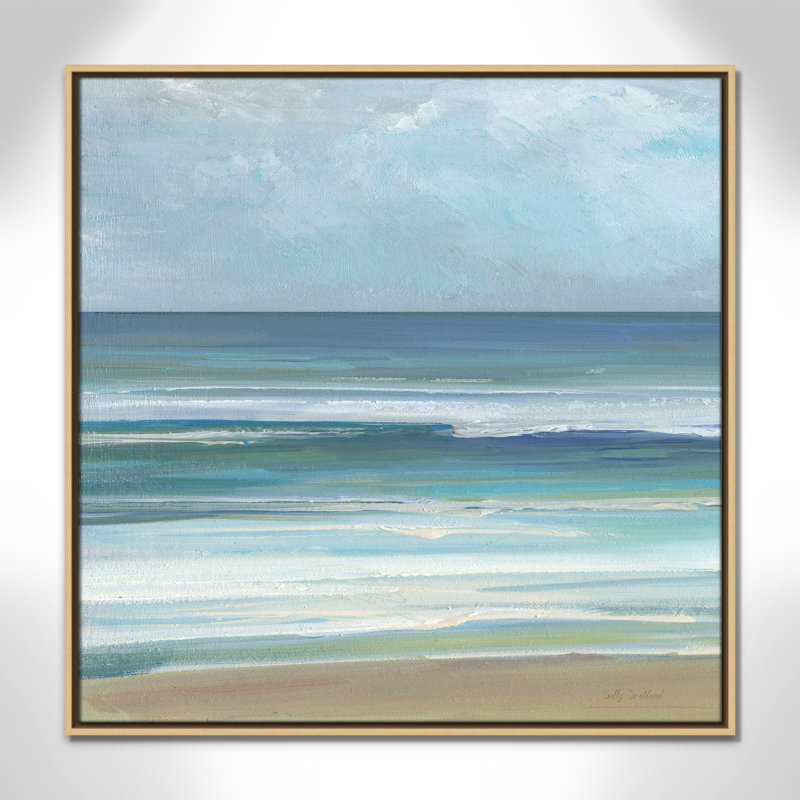 «Gentle Waves I» par Sally Swatland, H 31,5 po x l 31,5 po, Flotteur naturel