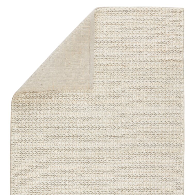 Helton Farmhouse Handmade Flatweave Jute/Cotton Beige Rug Beachcrest Home Rug Size: Rectangle 7'6 x 9'6