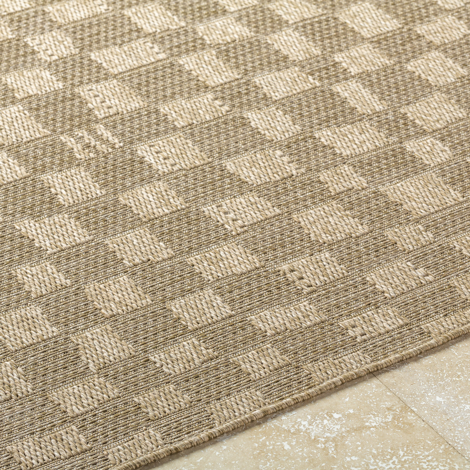 Talbot Checkered Rug, Rectangle 6'7" x 9'