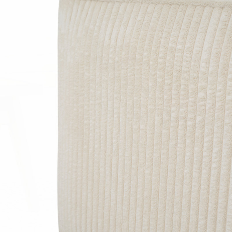 Repose-pieds rembourré carré, Tissu beige