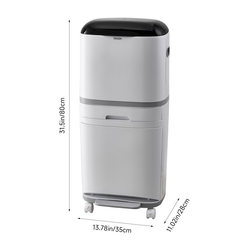 42 Litre Foot Pedal Trash Can