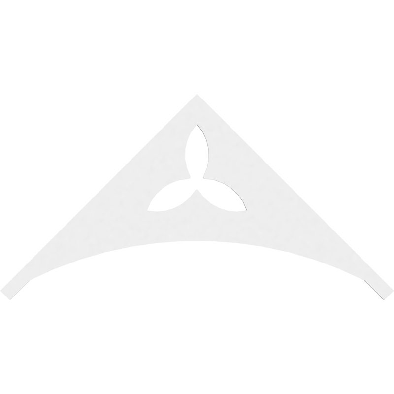 Pignon en PVC de qualité architecturale Naple, H 32,5 po x l 60 po x P 1 po, 12 / 12