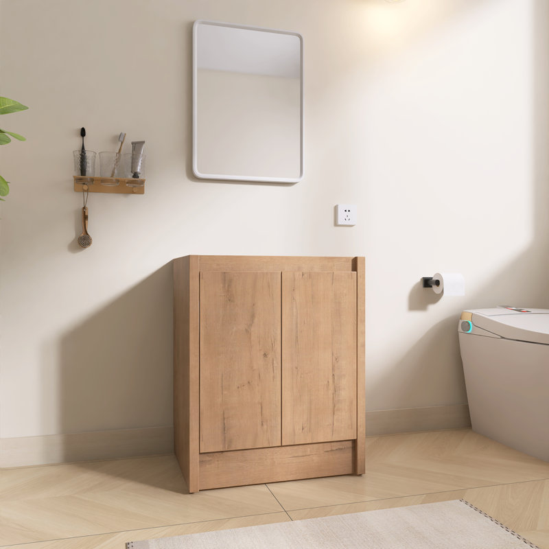 24" Single Freestanding Bathroom Vanity Base Only