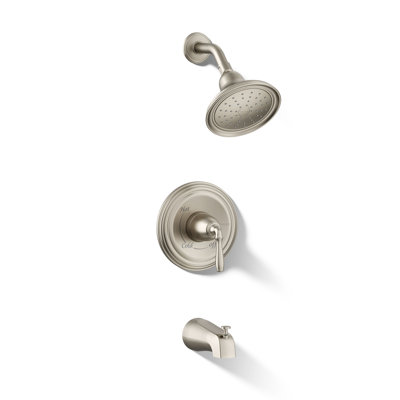 Garniture de baignoire et douche Devonshire Rite-Temp avec bec Npt et pomme de douche 1,75 GPM