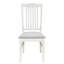 Table de salle à manger compacte en bois blanc avec rangement et style rétro