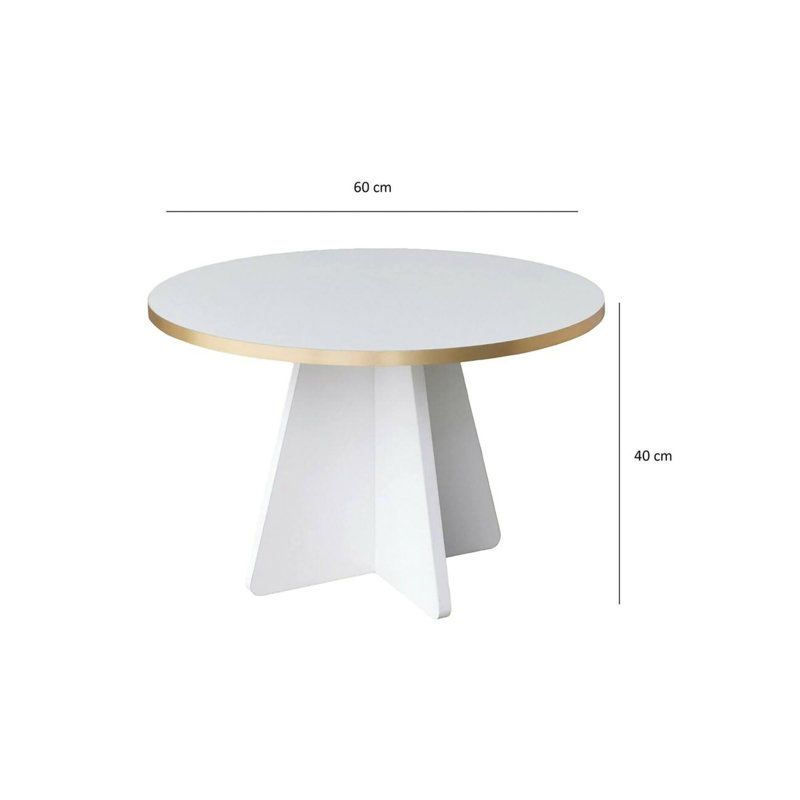 Abla Coffee Table, White