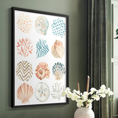 Ocean Patterns II Framed Print - Solid Wood