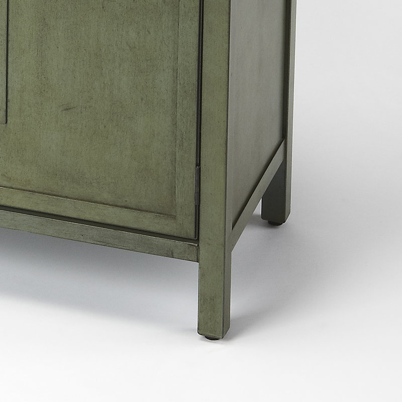 Imperial Console 2 Drawer Accent Cabinet, Green