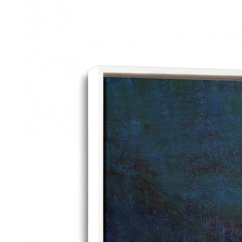 Impression sur toile Riverside Journey, H 10 po x l 14 po x P 1,75 po, Cadre flottant blanc