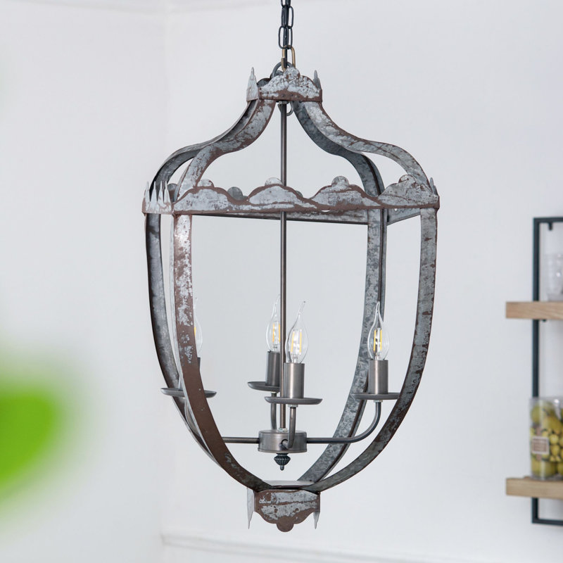 Lustre en métal 4 lumières