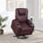 Macklin Wine Upholstered Power Lift Massage Recliner-516403000