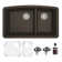Karran Quartz 32'' X 19-1/2'' Double Bowl 60/40 Undermount Kitchen Sink Kit