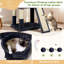 211CM Multi-Level Large Cat Tree Tower for Indoor Cats with Sisal Scratching Post, Hammock & 2 Condos,Light Gray-28113545