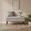 Banc de rangement pour l'extrémité de la chambre à coucher, le pied du lit et le vestibule, l 43,7 po x P 18,1 po, blanc cassé