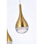 Lustre classique / classique à DEL en cristal à 3 lumières Quintion