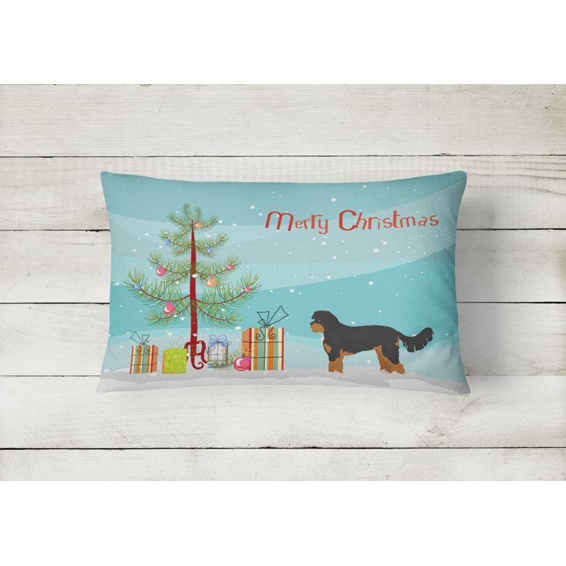  Coussin intérieur / extérieur, Cavapoo noir et brun clair