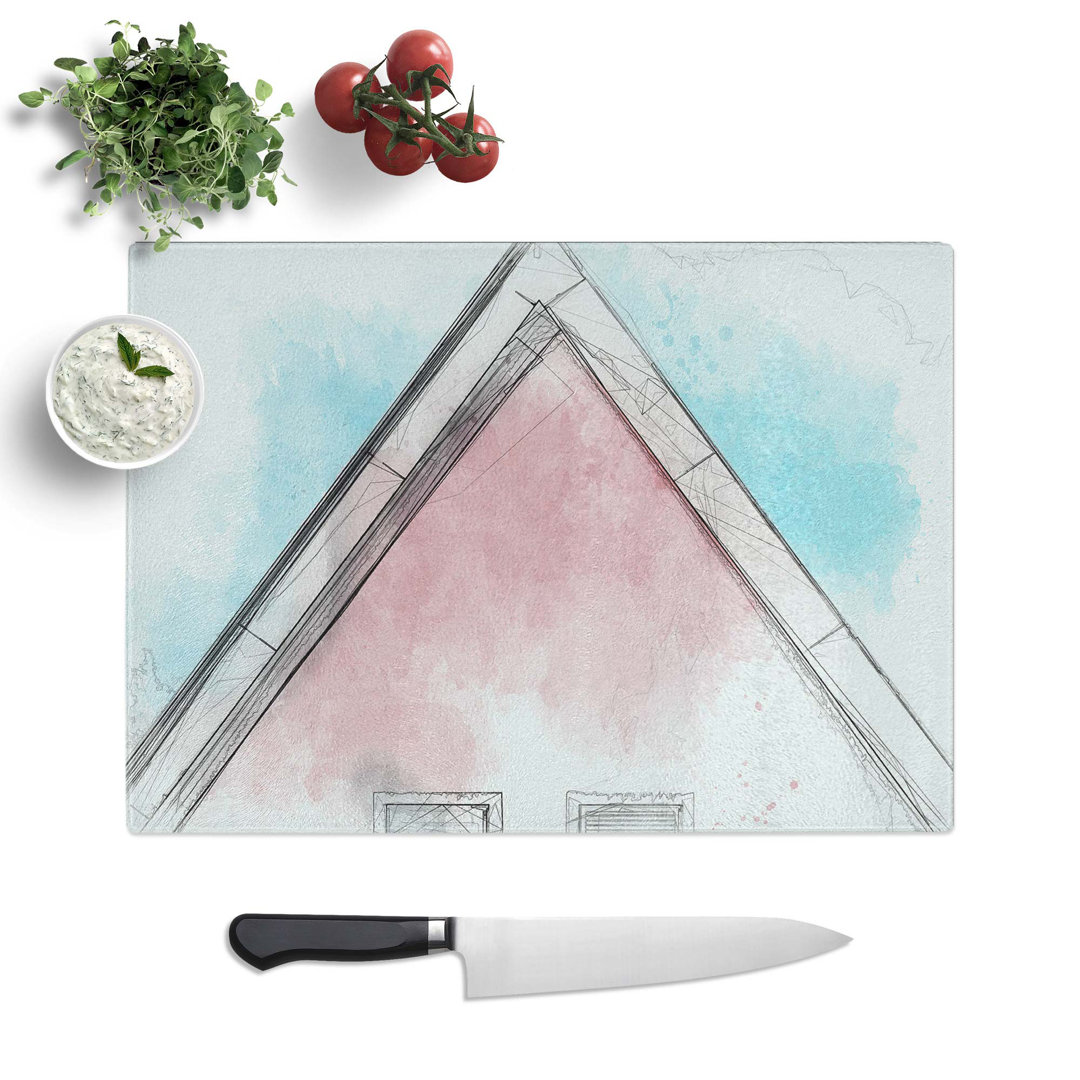 Tempered Glass Architecture Sketch Vol.27 Chopping Board