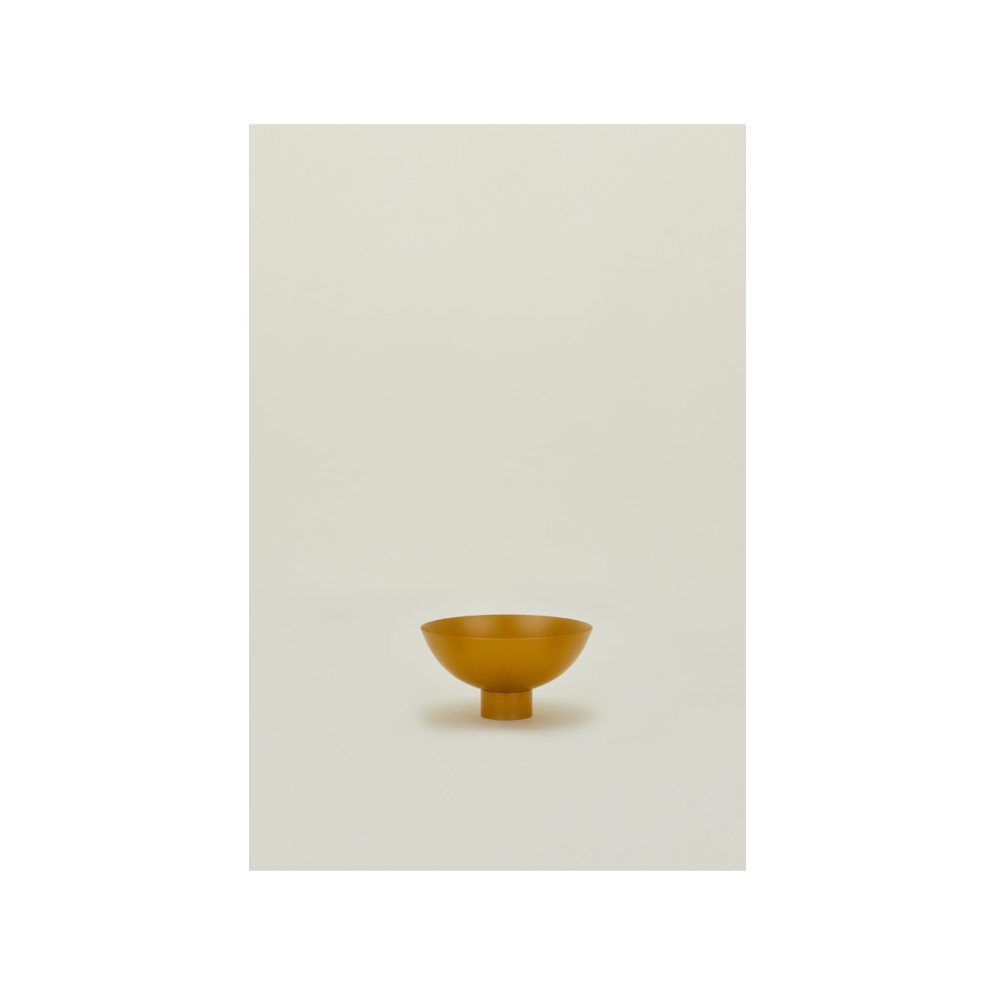 Essential Footed Bowl - Large, Mustard, 2" H x 4" W