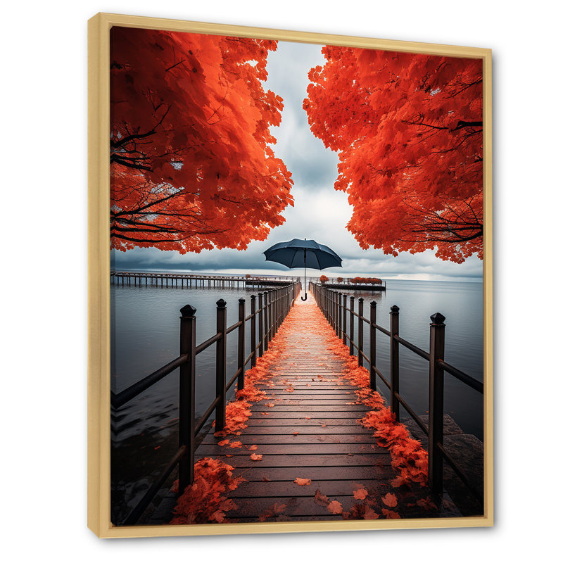 «Pier Piers Embrace I», reproduction sur toile, H 40 po x l 30 po x P 1,5 po, Cadre naturel flottant