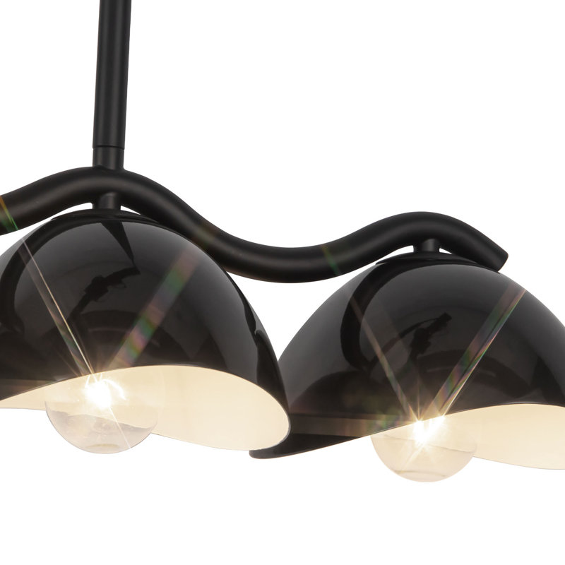 Atlas 42-in Black Linear Pendant