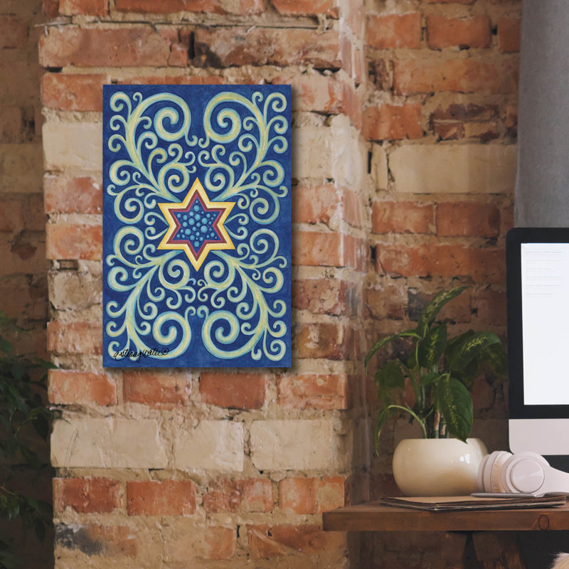 Art mural sur toile Winston Porter «Stars With Curls» par Andrea Strongwater, H 18 po x l 12 po x P 0,75 po