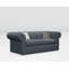 Melrose 3 Seater Leather Sofa Bed-118216852