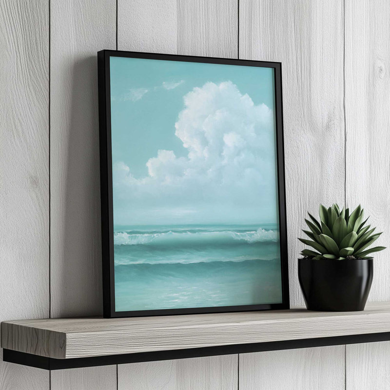 Reproduction de l'œuvre « Sunlight Through the Water » de Georgia Janisse, 24 W x 32 H, Argent, Impression encadrée