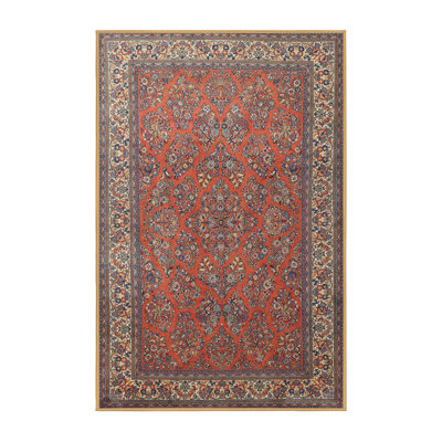 Tapis mauve/orange traditionnel Joannie