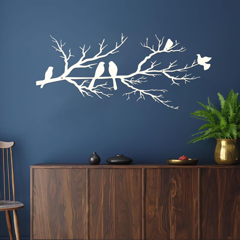 Metal Wall Decor, White