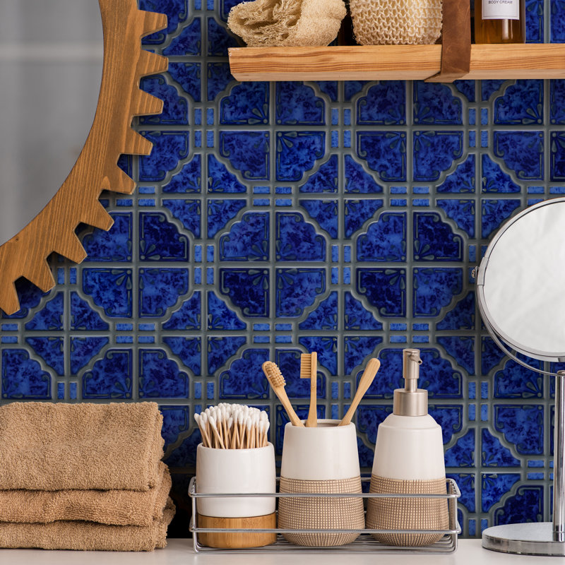 Moonbeam Random Sized Porcelain Mosaic Tile