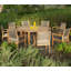 Drummond Outdoor Round Teak Dining Table-211035745