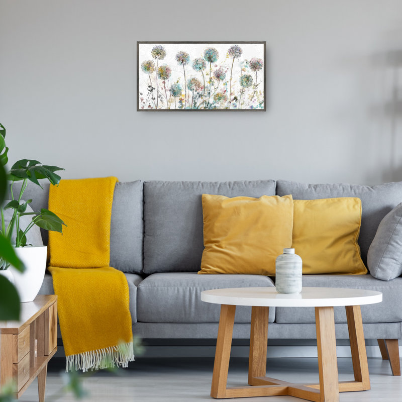 Whispers by Studio Arts Canvas Art Print, 55" W x 29" H, Steel Color Framed