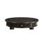 Table d'appoint en finition noire, pieds ronds, 1 tiroir et rangement, pieds en bois, structure, assemblage facile, limite de poids de 60 lb, largeur de 18 po, profondeur, table de pieds à finition 24 po, composite solide ouvert