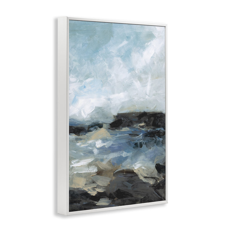 Across The Sand Abstraction, estampe numérique, design par Wani Pasion, H 18 po x l 12 po
