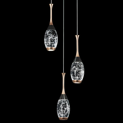 Illona Mini Teardrop Crystal Pendant Light Gold Pendant Light Modern Dimmable LED Pendant Lighting for Entrywa Bedroom Kitchen Island Dining