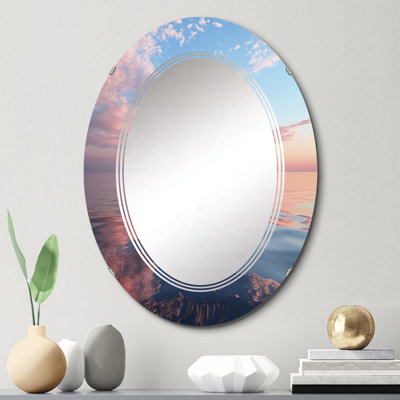 Tafoni - Miroir mural paysager ovale