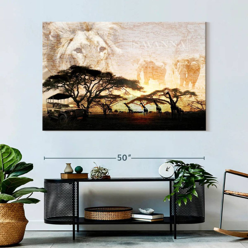 Ravi Savanna, 34" H x 51" W