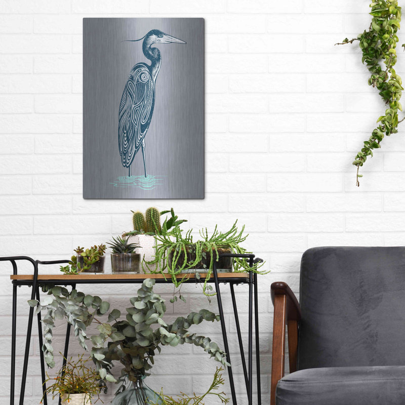 «Blue Heron» par Rachel Caldwell, H 16 po x l 12 po
