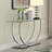 Nyvian 48'' Glass Top Console Table