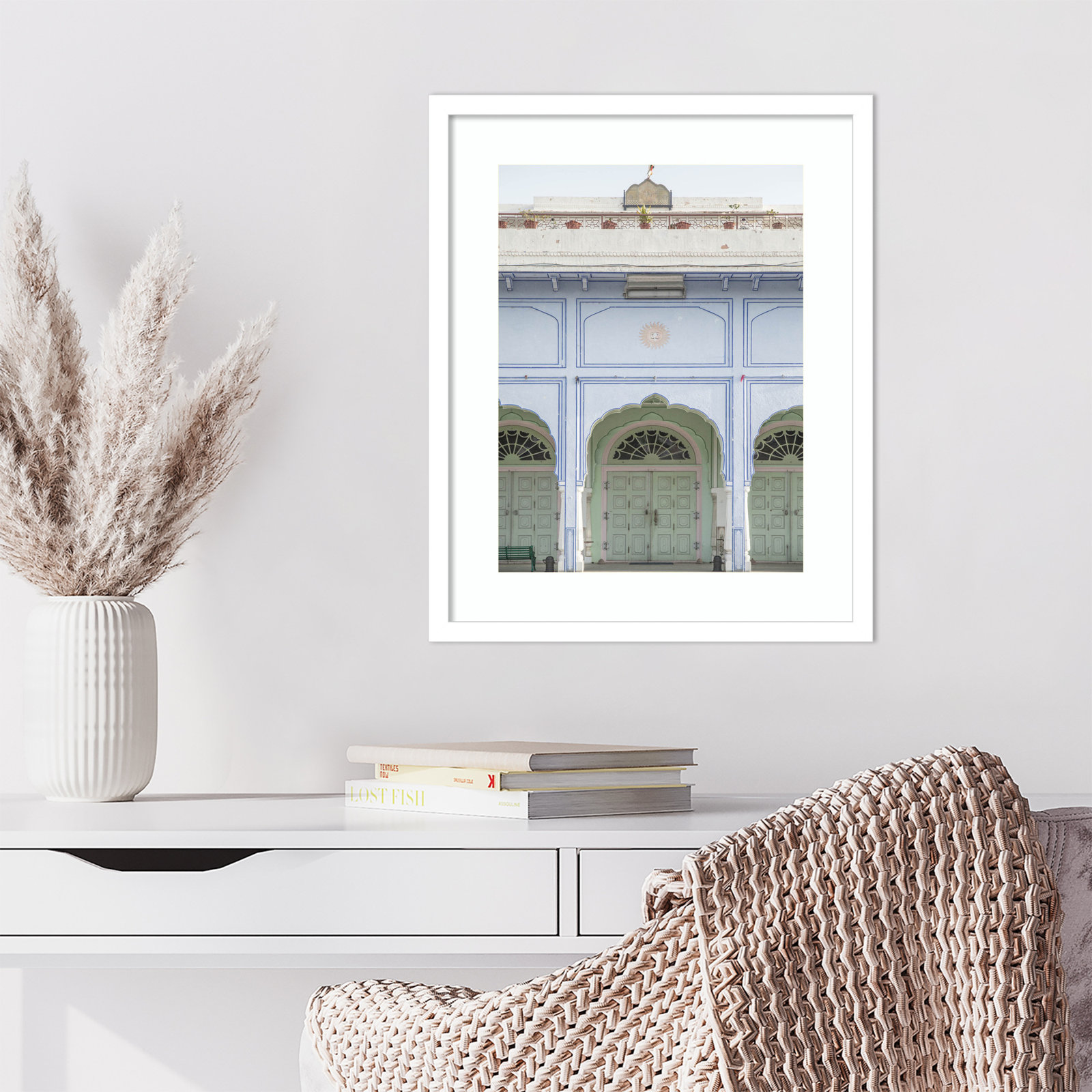 Sunshine Palace Print by Shot by Clint, White, 21" H x 17" W
